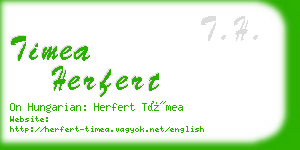 timea herfert business card